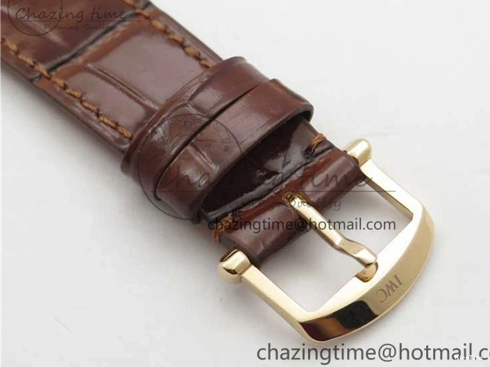 MIROTIME 0313 Portofino 37mm RG V7F 1:1 Best Edition Gray Dial on Deep Brown Leather Strap A SunProtective 7090